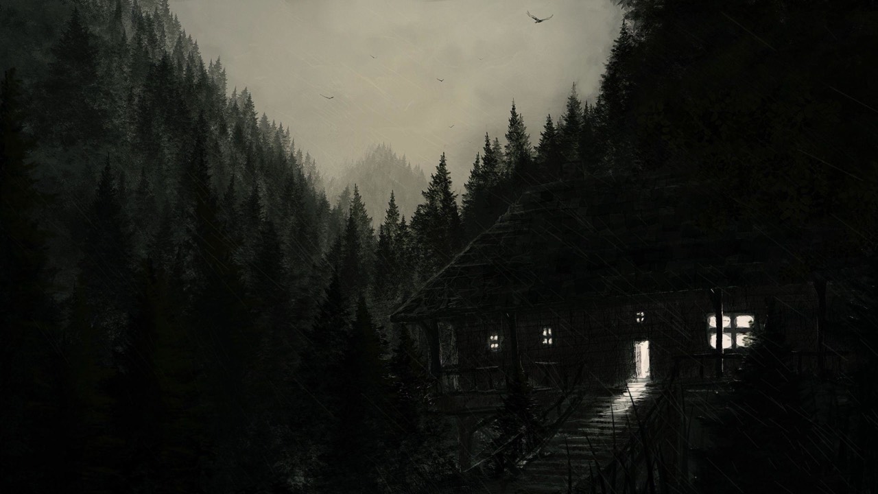 Rainy night desktop wallpaper
